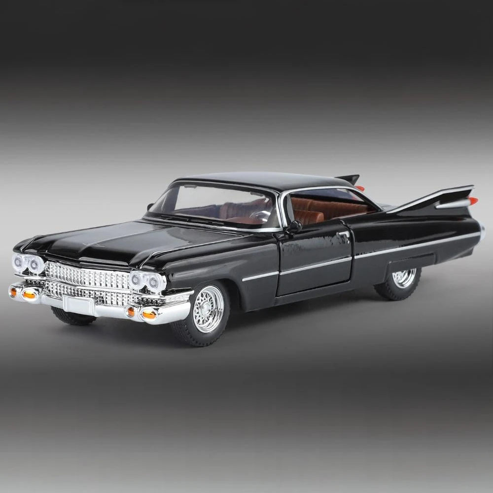 1:32 Cadillac Eldorado Biarritz Classic Retro Car Alloy Metal Diecast Model Car With Sound And Light Pull Back Collection Hobby