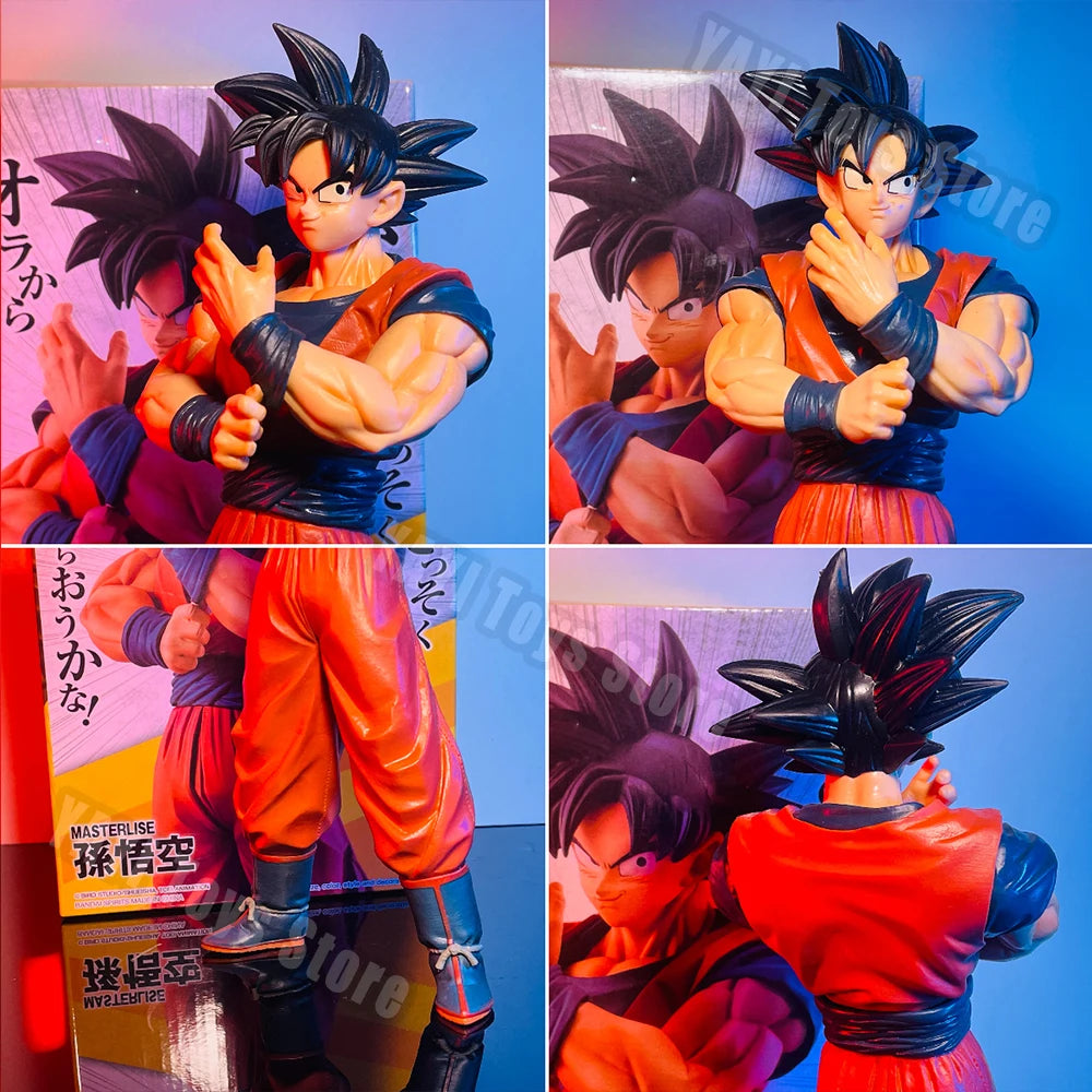 27cm Anime Dragon Ball Z Goku Figure Goku with Scouter Figurine PVC Statue Action Figures Collection Model Toys Gifts