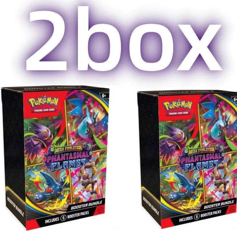 Pokémon PTCG English Version ME02 Trainer Box Collected Trading Cards PKM Card Phantasmal Flames Birthday Collect Gifts Toys
