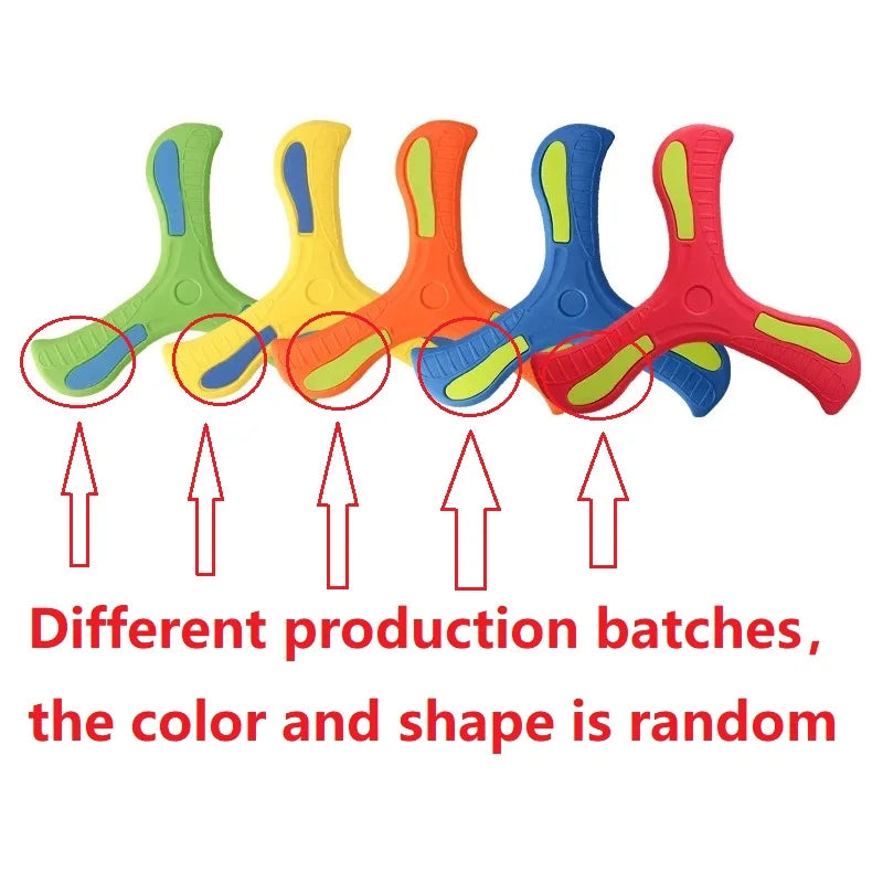 1/2/3pcs Children Boomerang Soft Three-leaf Cross Adult-kids Interactive Outdoor Toy Early Education Puzzle Decompression Gift