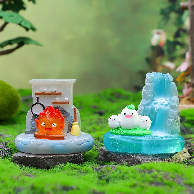 New Miyazaki Hayao Fairy Tale Third Play Blind Box Lamp Desktop Ornaments Birthday Surprise Handmade Holiday Gifts