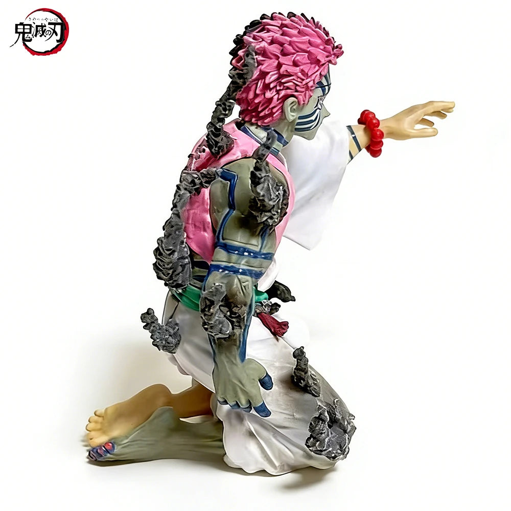 14cm Anime Demon Slayer Akaza Hakuji Figure Model Doll Action Figurine Pvc Decoration Peripheral Desktop Ornament Toy