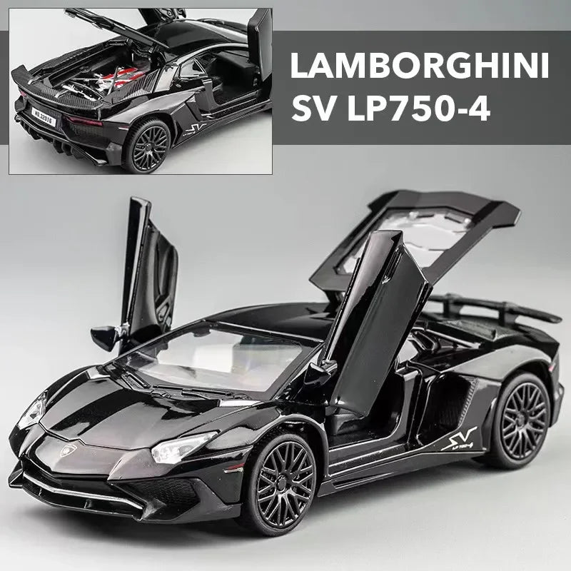 1:32 Lamborghinis SV LP750-4 Alloy Sports Car Model Diecast & Toy Metal Vehicle Simulation Car Model Collection Children's Gifts