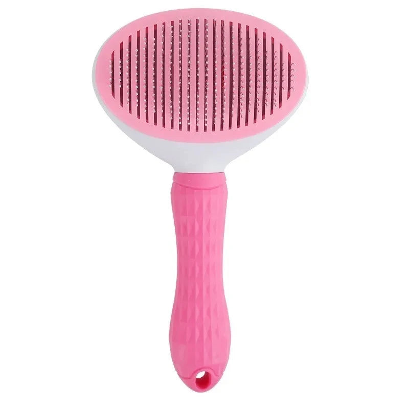 Self-Cleaning Pet Dog & Cat Brush, Hair Remover Grooming Tool for Dogs and Cats, Dematting Comb