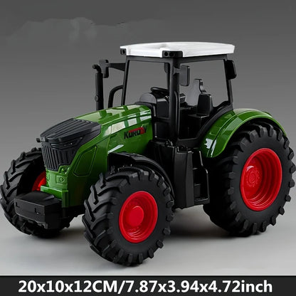 Large Scale Tractor toys DIY Farmer Car Playset Toy Transport Trailer Engineering  Birthday Gifts