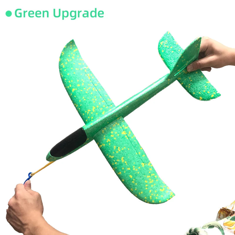 50/33CM Big Flash Glider Foam Plane Hand Throw Light Inertial AirPlane Outdoor Launch Fun of Kids Toys for Children Boys Gift