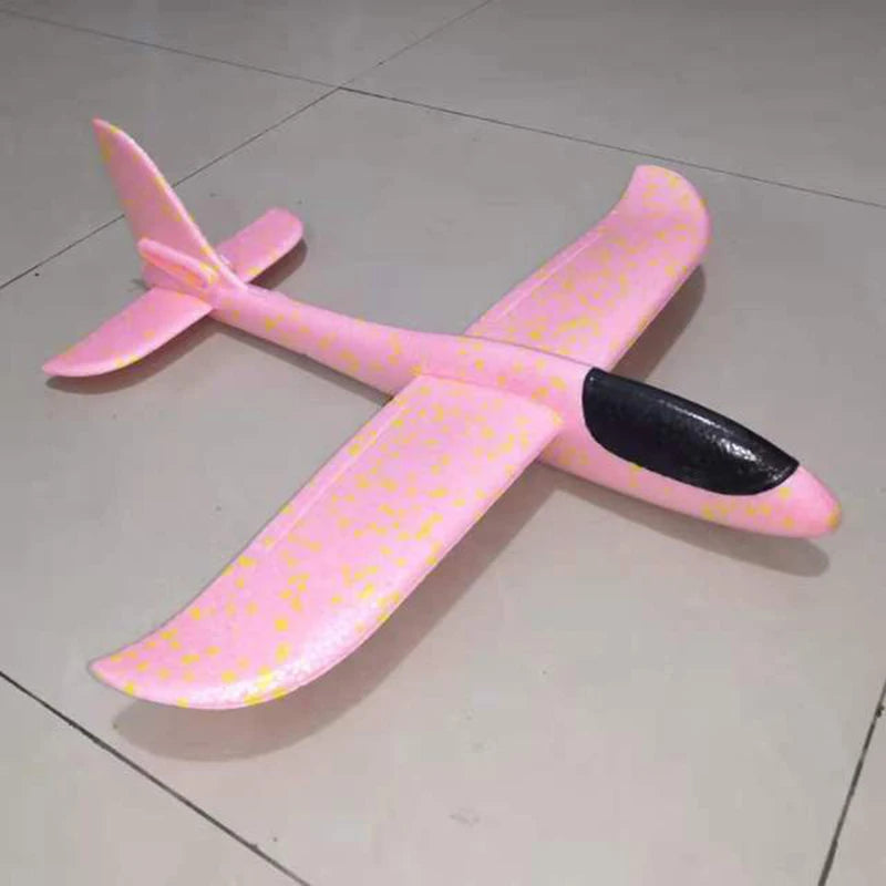 50/33CM Big Flash Glider Foam Plane Hand Throw Light Inertial AirPlane Outdoor Launch Fun of Kids Toys for Children Boys Gift