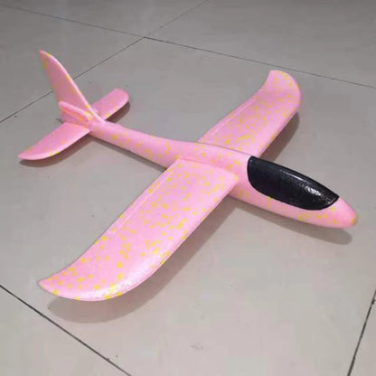 50/33CM Big Flash Glider Foam Plane Hand Throw Light Inertial AirPlane Outdoor Launch Fun of Kids Toys for Children Boys Gift