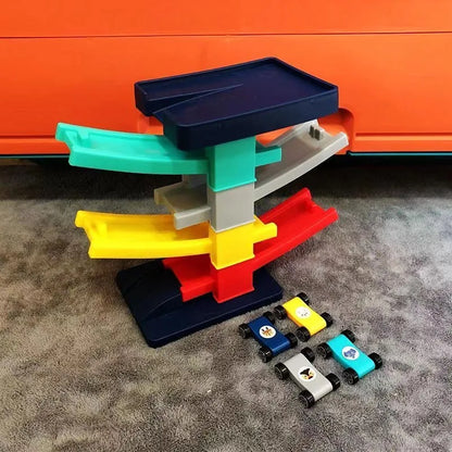 Race Track Car Ramp Toy Educational Game For Boys Children Racing Gliding Track Toys Puzzle Gliding Rail Car Park Toy