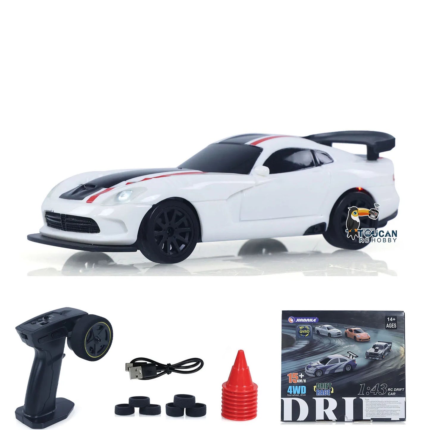 New RC Drift Car Upgraded Gyro 1/43 Racing RTR 4WD Four-wheel Drive High Speed Radio Control Model 2.4g Drift Race Car Mini Gift