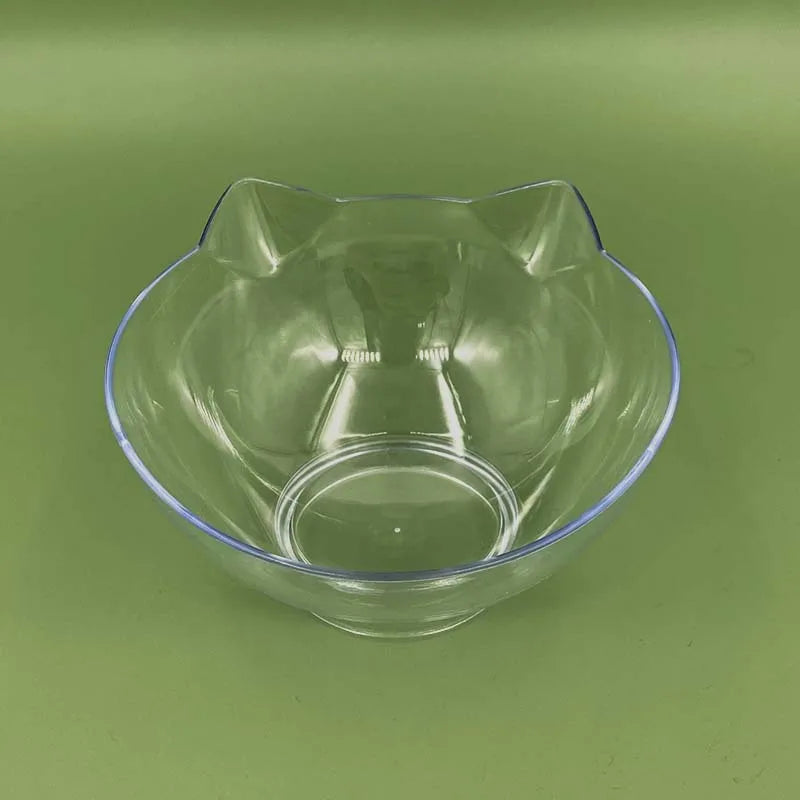 Cat Bowls, Cat Food Bowls Elevated Tilted, Anti Vomiting Kitty Bowl for Puppy and Bunny, Orthopedic for Indoor Cats