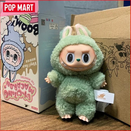 POP MART LABUBU  THE MONSTERS × Sanrio Characters Macaron  Front High Energy Have A Seat Cola Series Vinyl Plush Blind Box