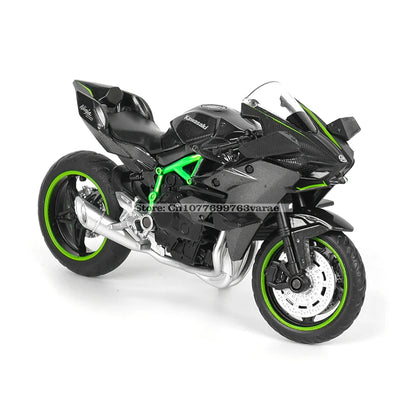 MSZ 1:18 Kawasaki Ninja H2R Suzuki YAMAHA alloy die-cast car motorcycle model, toy gift giving, die-cast static motorcycle model