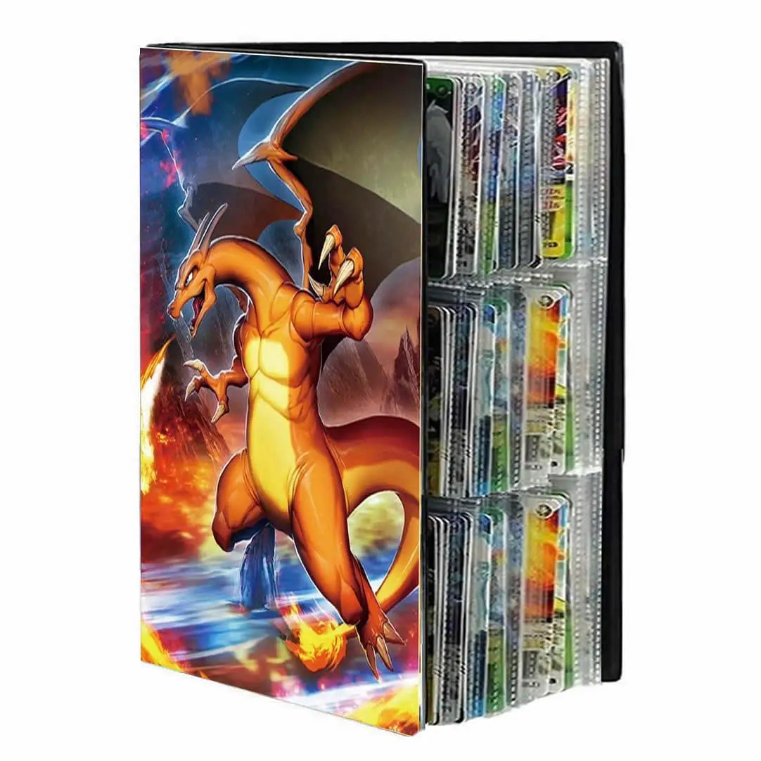 9 Pocket Anime Cover Cards Album Collection Holder Binder Folder Fit For Pokmon YuGiOh TCG Game Sports Football 540 Card Storage