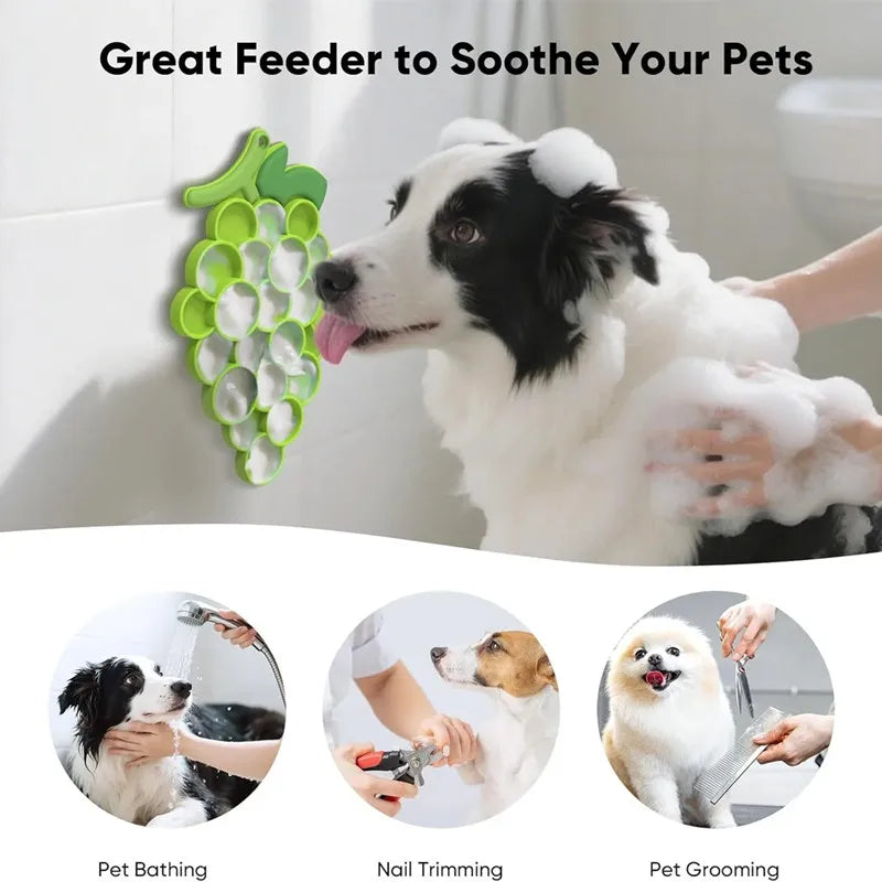 Pet supplies Slow Food  Bowl Cat Anti-Knockover Anti-Slip Food Bowl Puppy Anti-choking Silicone Toy Food Plate