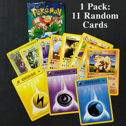 PTCG Booster Pack 11pcs/bag 1st Edition Pack Charizard Trading Card Game Collection Battle Booster Toys Boys Gift