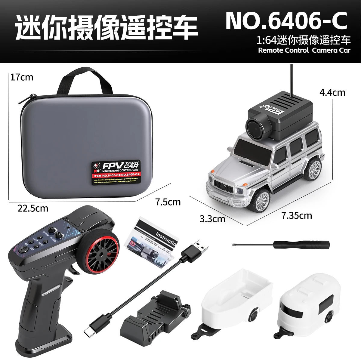 WLtoys 6405 6406-C Remote Control Camera Car With FPV View 720P Video APP Control VR Function 2.4G WiFi RC Drift Car 1:64 Scale