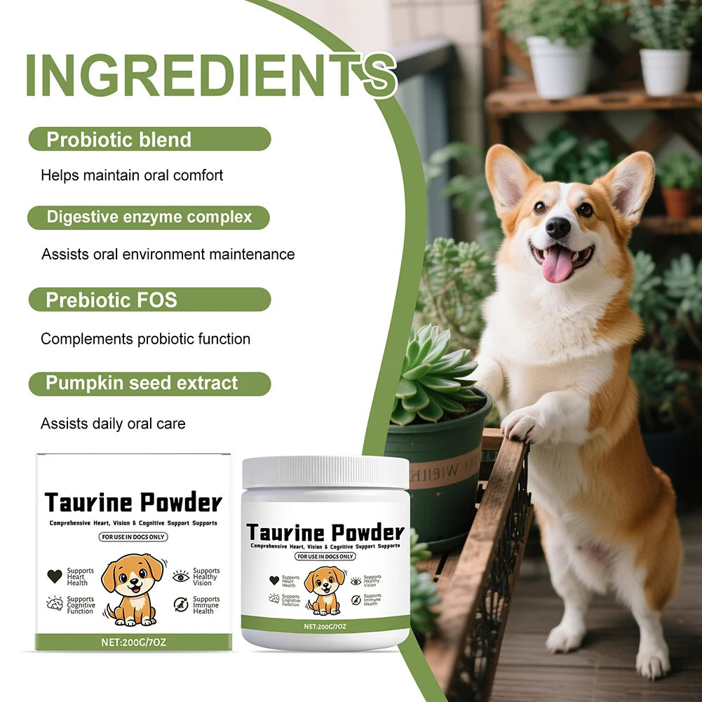 99.9% Pure Taurine Powder Easy-to-mix Powder For Daily Meals. Caring Pet Parent