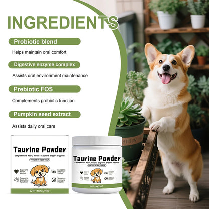 99.9% Pure Taurine Powder Easy-to-mix Powder For Daily Meals. Caring Pet Parent