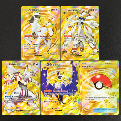 DIY Pokemon TCG Pocket Cards Super Rare Golgaleo Lunala Palkia Arceus Charizard EX APP Game Card