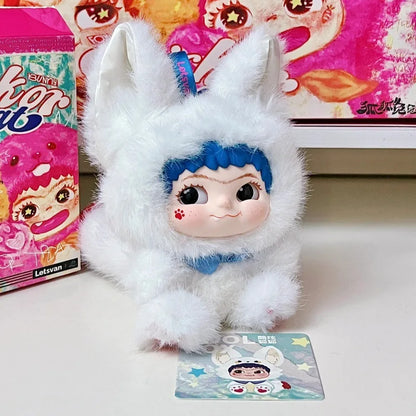 Wakuku V2 Blind Box Fox & Bunny Trick Or Treat Series Vinyl Doll Suprise Bag Keychain Trendy Toys Mystery Box Customized Gifts