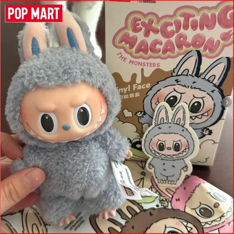 POP MART LABUBU  THE MONSTERS × Sanrio Characters Macaron  Front High Energy Have A Seat Cola Series Vinyl Plush Blind Box