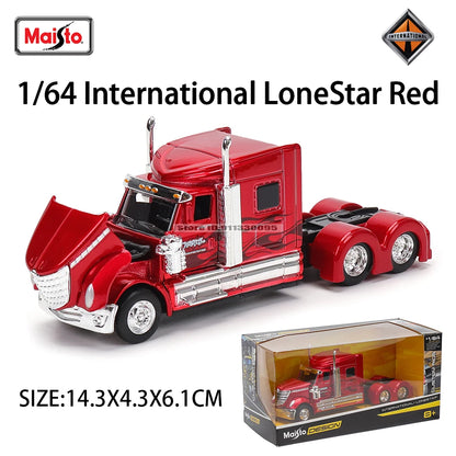 Maisto 1:64 International Mercedes-Benz MACK Anthem Trailer model simulation car model alloy car toy male collection gift