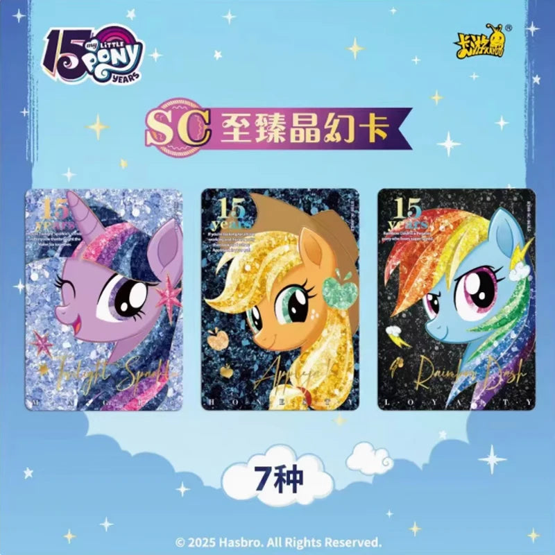 KAYOU Original Anime My Little Pony Card Friendship Eternal Card Hui Moon Bag Peripheral Game Collection Card Kids Toys Gift