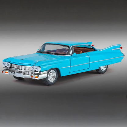 1:32 Cadillac Eldorado Biarritz Classic Retro Car Alloy Metal Diecast Model Car With Sound And Light Pull Back Collection Hobby