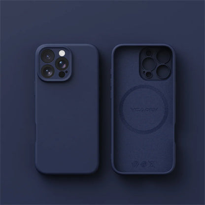Luxury Liquid Silicone For Magsafe Case For iPhone 17 Air 16 Plus 15 14 13 12 Pro Max 17Pro Wireless Charging Skin Smooth Cover