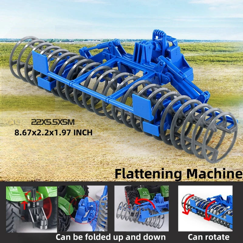 Large Scale Tractor toys DIY Farmer Car Playset Toy Transport Trailer Engineering  Birthday Gifts