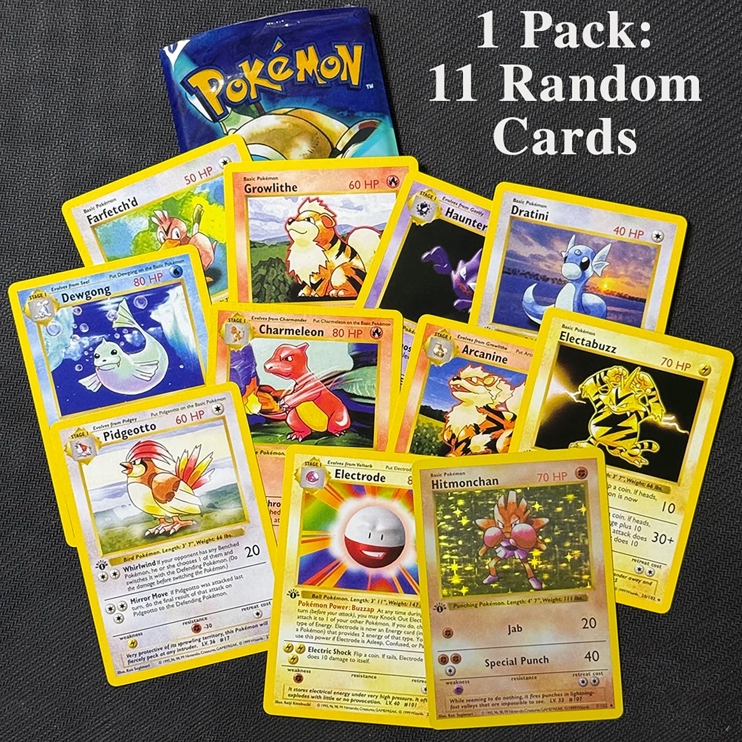 PTCG Booster Pack 11pcs/bag 1st Edition Pack Charizard Trading Card Game Collection Battle Booster Toys Boys Gift