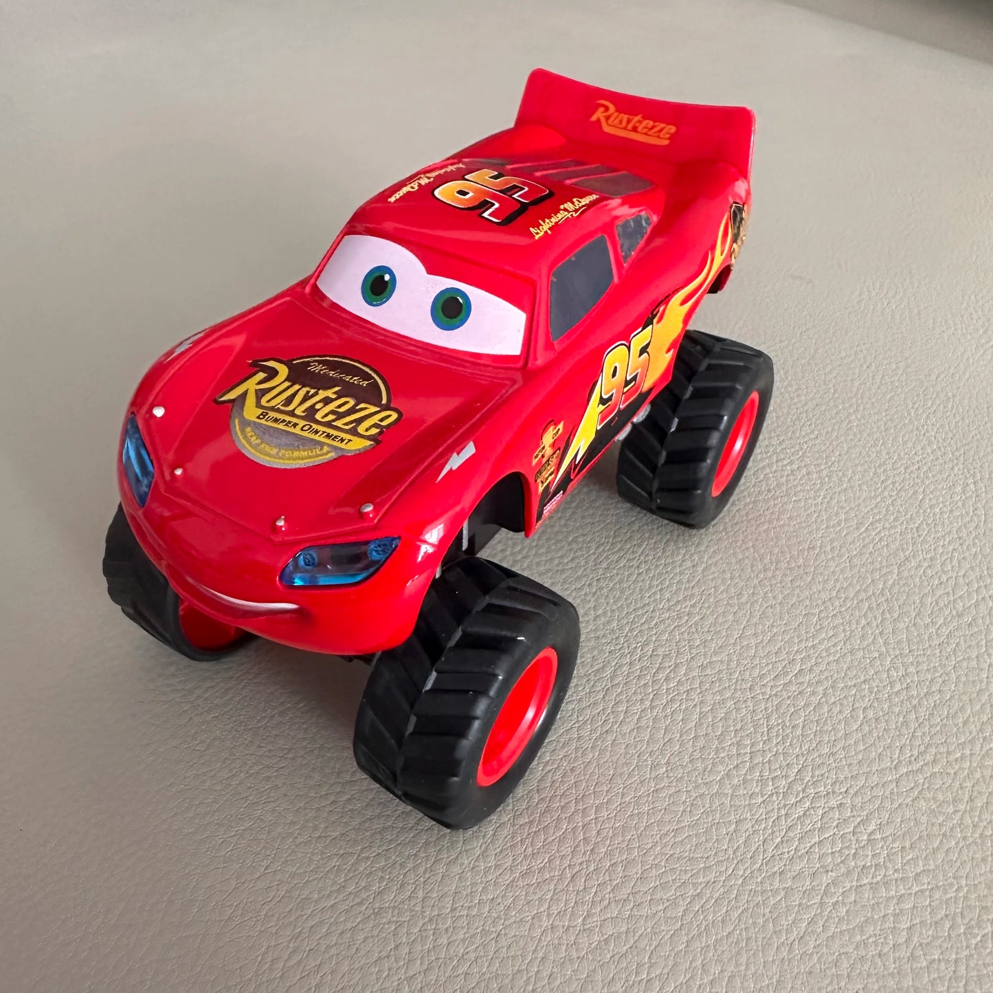 Pixar Cars Arrival Pull-Back Car with Sound & Light Lightning McQueen & Cruz Ramirez Black Storm High-Leg Vehicle For Kids Gift