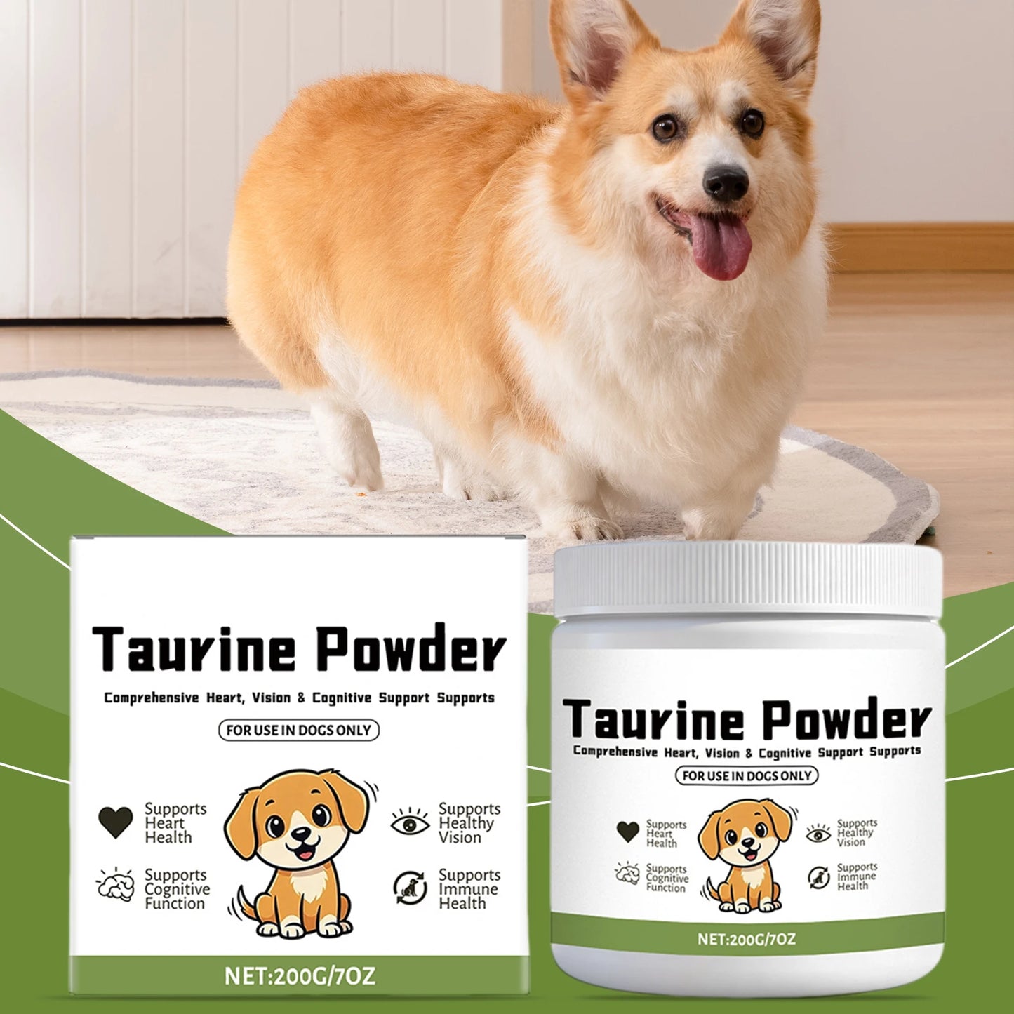99.9% Pure Taurine Powder Easy-to-mix Powder For Daily Meals. Caring Pet Parent