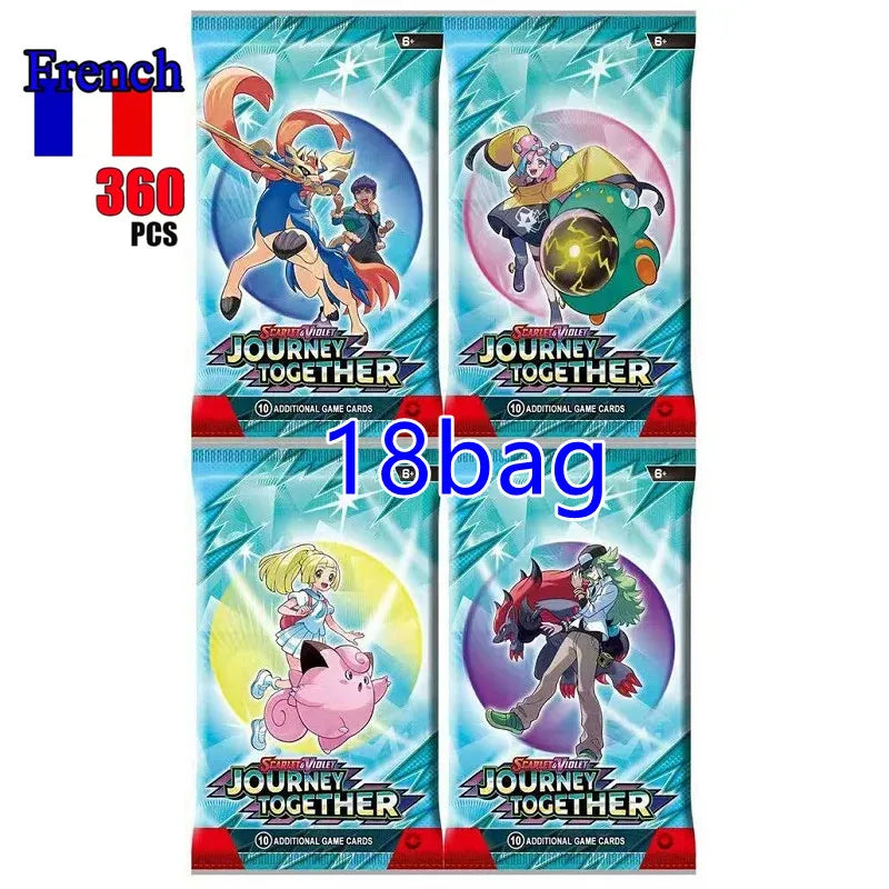 360Pcs French Pokémon TCG: Brilliant Stars Etsncelles Astral Radiance Obsidian Flames Booster Box Pokemon Cards 36 Pack Box.