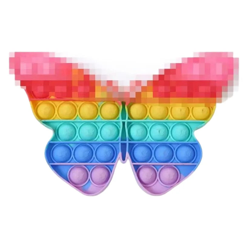Sensory Toys Rainbow Dinosaur Fidget Toys Children Push Its Kawaii Autism Needs Squishy Stress Reliever Toys Aнтистресс