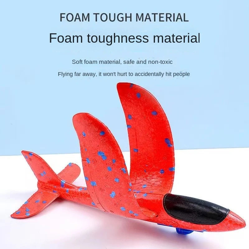 Children's Ejection Aircraft Toys Foam Aircraft Glider Parent-child Outdoor Games Toys Children's Gifts Foam Shooting Flying Toy