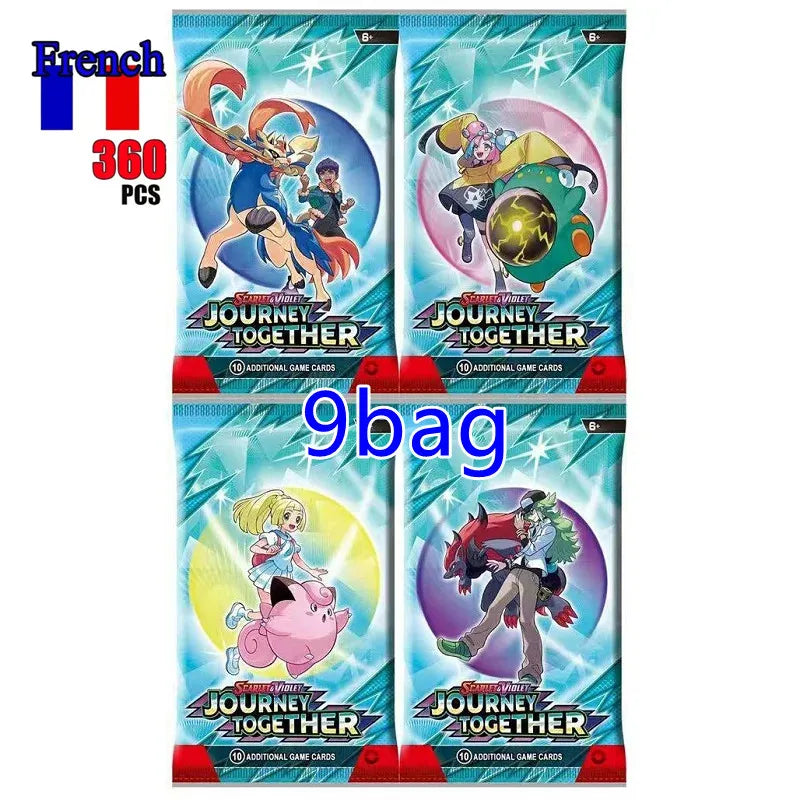 360Pcs French Pokémon TCG: Brilliant Stars Etsncelles Astral Radiance Obsidian Flames Booster Box Pokemon Cards 36 Pack Box.