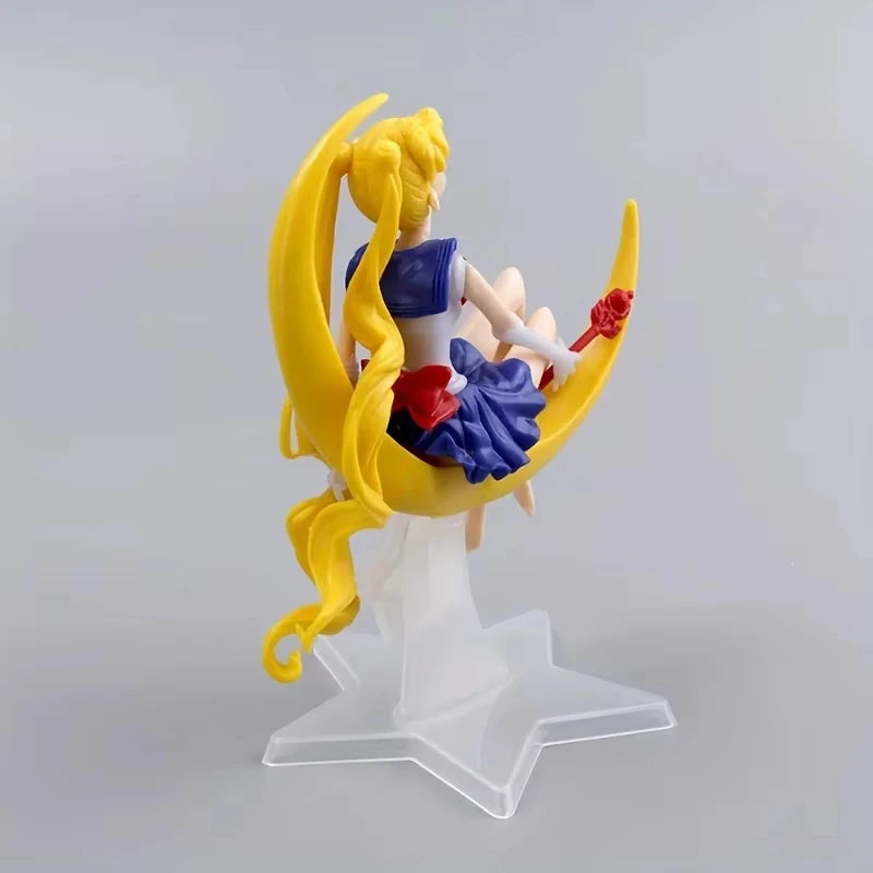 15CM Anime Sailor Moon PVC Doll Girl Toy Cake Decoration Action Figures Model Car Ornament Children Birthday Gift Doll