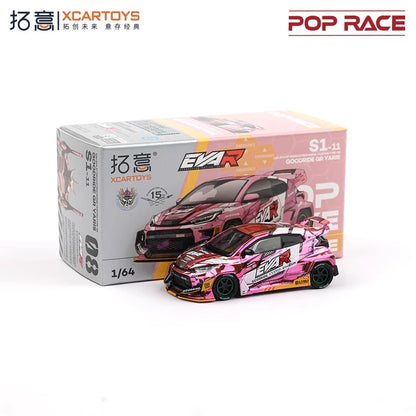 Xcartoys x Pop Race 1:64 EVA RT TYPE-08 087X PANDEM S13 SINGER SKYLINE GTR V8 DRIFT Diecast Model Car