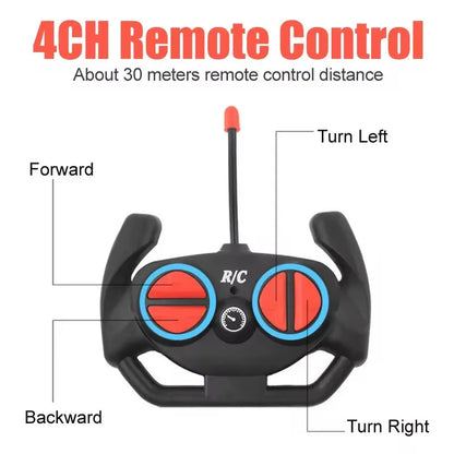 RC Car 2.4G 4CH Remote Control 1:18 With Led Light Sports Cars High Speed Radio Drift Vehicle Racing Boys Girls Toy For Children
