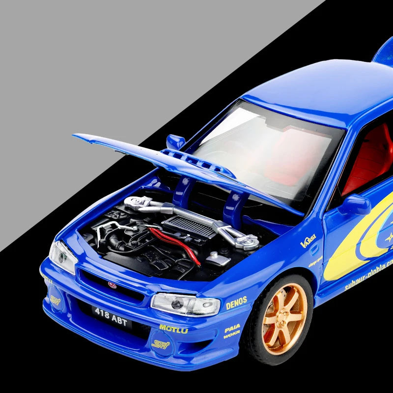 JDM 1/32 Subaru Impreza WRX STI Supercar Diecast Model Alloy Metal Car Classic Love Collection Hobby Birthday Gifts With Friend