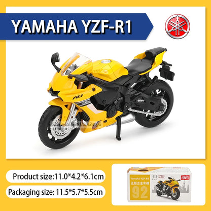 MSZ 1:18 Kawasaki Ninja H2R Suzuki YAMAHA alloy die-cast car motorcycle model, toy gift giving, die-cast static motorcycle model