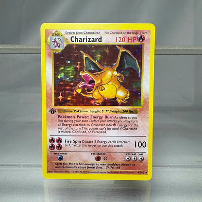 1996 PKMN 1st Edition Base Set Single Flash Cards Shining Charizard Lugia Wigglytuff Game Collection Cards PTCG Proxy Cards