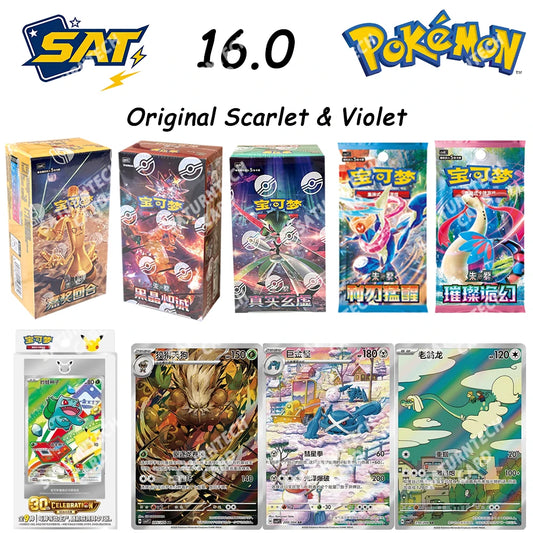 New Original Pokemon Card Scarlet & Violet 14.0 Charizard Ganger Trading PTCG Card Collected Chinese Version Card Collection Toy
