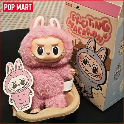 POP MART LABUBU  THE MONSTERS × Sanrio Characters Macaron  Front High Energy Have A Seat Cola Series Vinyl Plush Blind Box