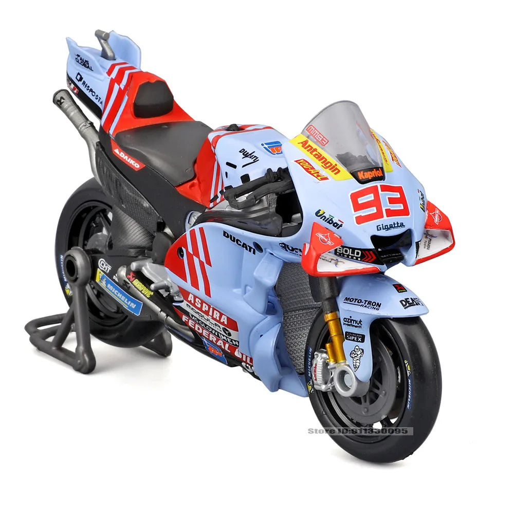 Maisto 1:18 2024 Gresini Racing MotoGP #93 Marc Marquez #73 Alex Marquez casting alloy motorcycle Model collection gift toy