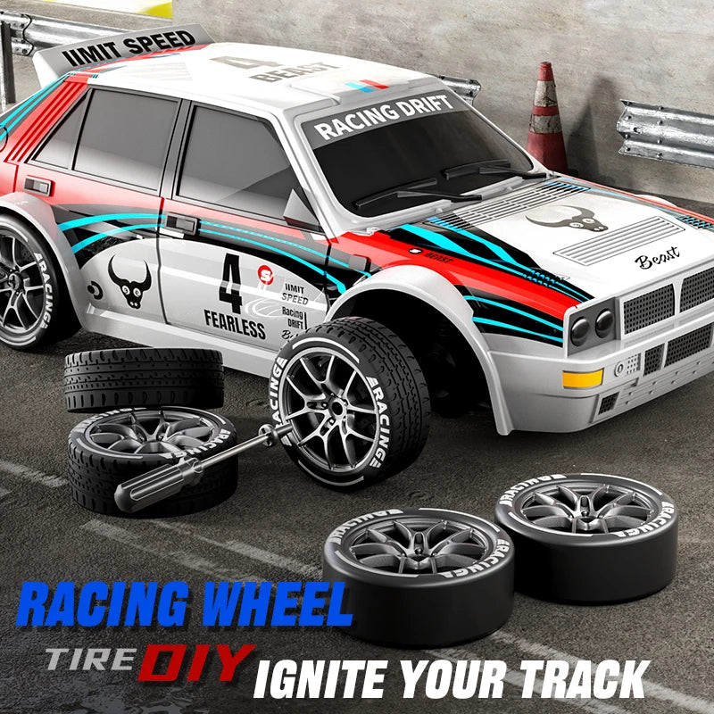 JCMO SG204 PRO Raceway Drifting RC Car 4WD 1:24 Scale High Speed 20KM/H 2.4G RC Racing Toy Car with LED Light For Children Gift