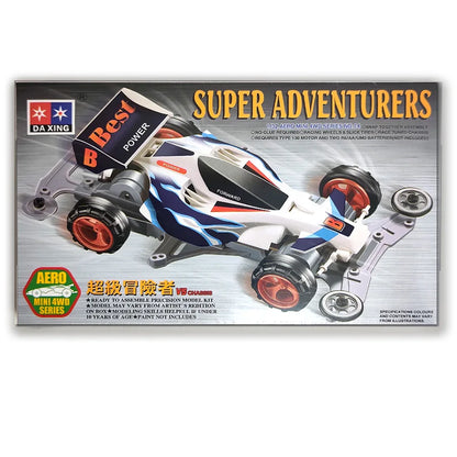Spider king mini four-wheel drive car, 1/32 scale super assembly model car, classic spider racing toy collection & gift.