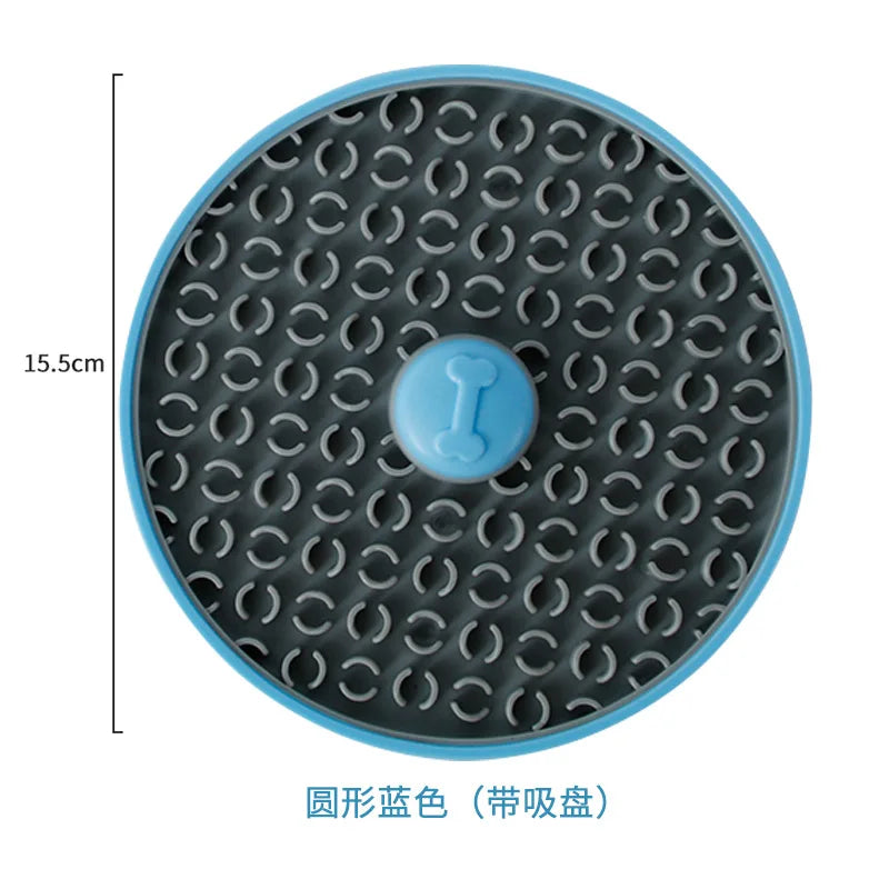 Pet Supplies Dog Cage Licking Pad Multifunctional Slow Food Bowl Cat Cage Sucker Silicone Feeder HUAN LE YANG GUANG